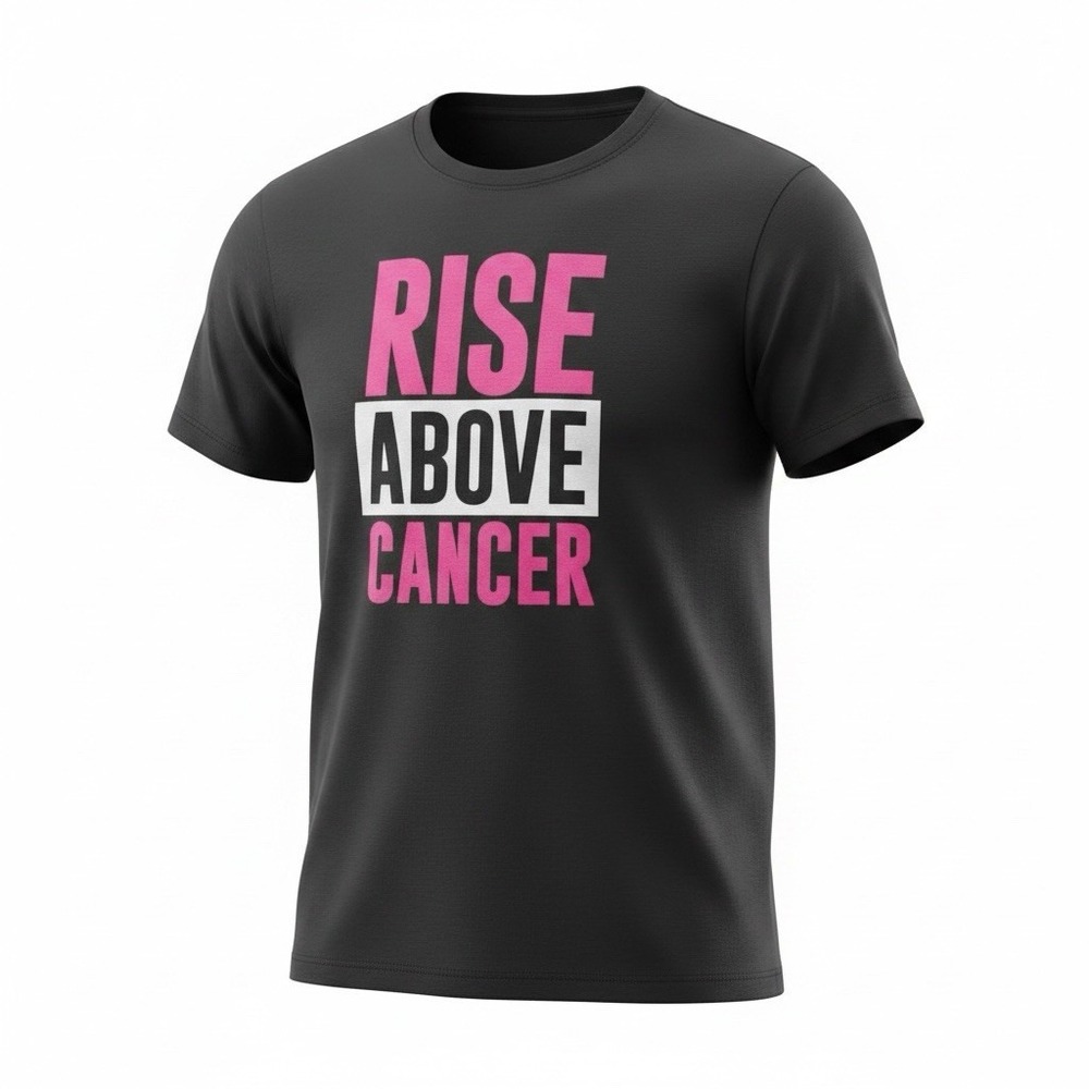 WWE Rise Above Cancer Susan G Komen T Shirt Unisex Large Black (Chest 42")